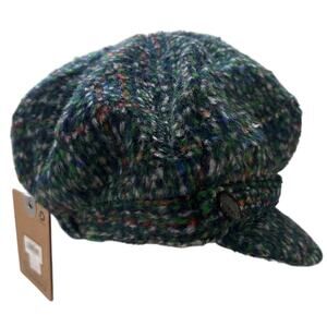 Heritage Traditions Multicolour Wool Blend Mottled Herringbone Newsboy Cap
